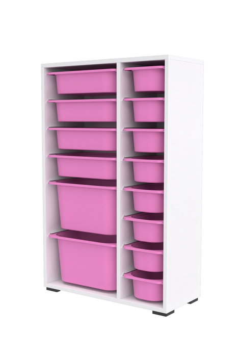 Hanah Home Armario Multiusos Blanco y Rosa Hanah Home Armario Multiusos Blanco y Rosa
